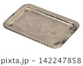 Vintage retro silver tray for business cards 142247858