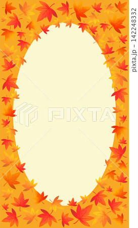 落ちた紅葉のイラスト　銀杏　もみじ 142248332