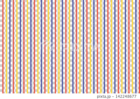 Colorful striped background material in red, yellow, and blue. Colorful striped background material in red, yellow, and blue. 142248677