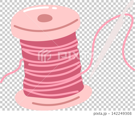 needle and thread spool illustration needle and thread spool illustration 142249308