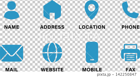 Business card website address contact icon 3 (blue) Business card website address contact icon 3 (blue) 142250847