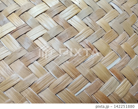 Natural Rattan Weave Texture Background 142251880