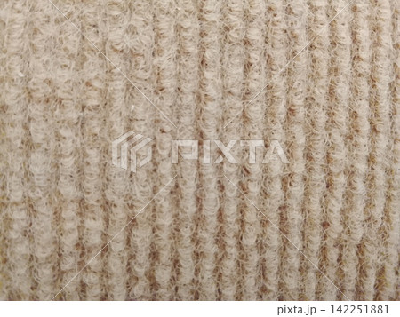 Beige Knitted Fabric Texture Background 142251881