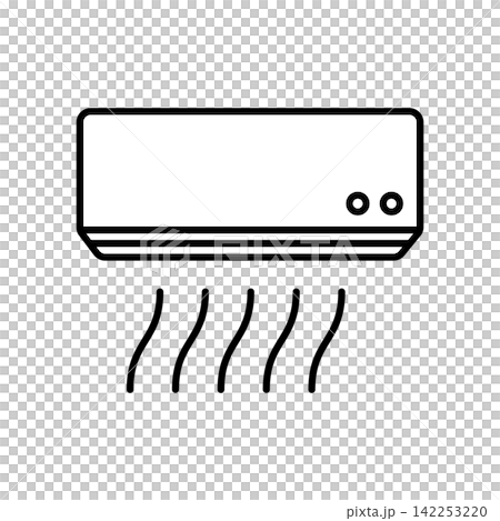 送風しているエアコンのアイコン 142253220