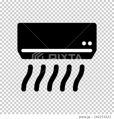 送風しているエアコンのアイコン 142253221