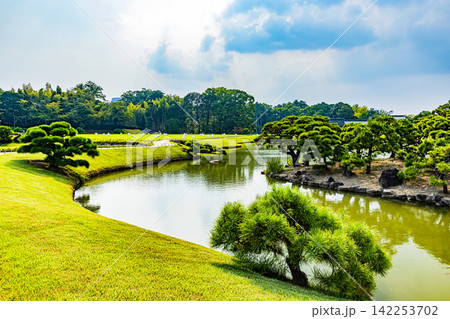 岡山県　岡山後楽園の風景 142253702