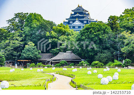 岡山県 岡山後楽園の風景 岡山県 岡山後楽園の風景 142253710