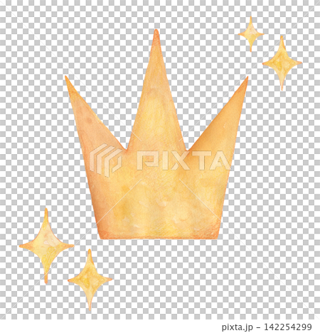 一幅水彩畫風格的皇冠插圖 一幅水彩畫風格的皇冠插圖 142254299