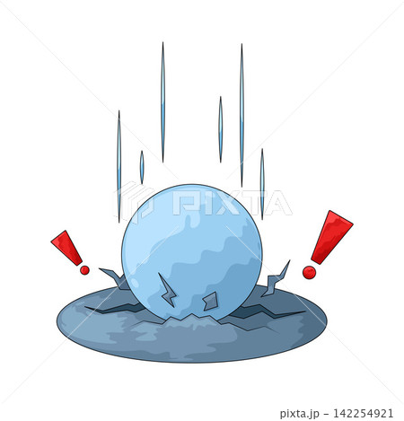 Illustration of Impact Illustration of Impact 142254921