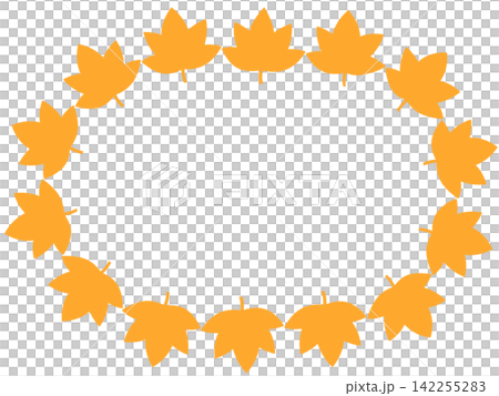 Cute maple leaf frame Cute maple leaf frame 142255283
