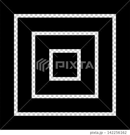 Square shape dynamic blend. Futuristic technology element Square shape dynamic blend. Futuristic technology element 142256162