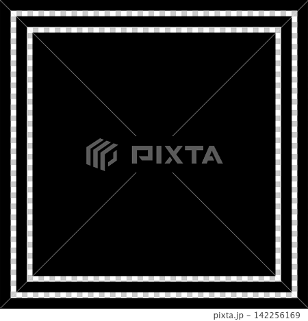 Square shape dynamic blend. Futuristic technology element Square shape dynamic blend. Futuristic technology element 142256169