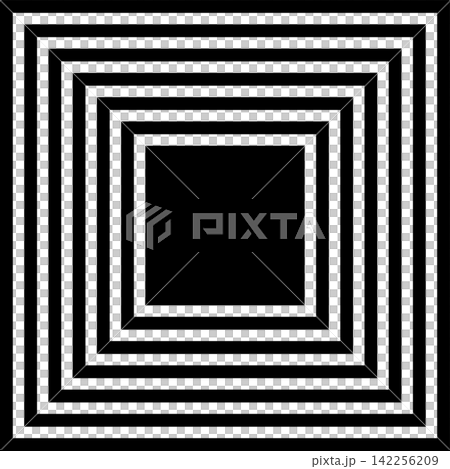 Square shape dynamic blend. Futuristic technology element Square shape dynamic blend. Futuristic technology element 142256209