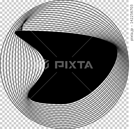 Circle frame emblem blend line for badges, banner, tag, logo 142256703