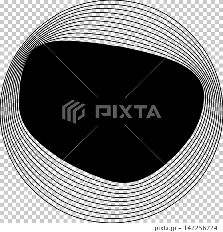 Circle frame emblem blend line for badges, banner, tag, logo 142256724