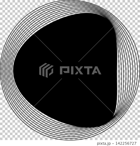 Circle frame emblem blend line for badges, banner, tag, logo 142256727