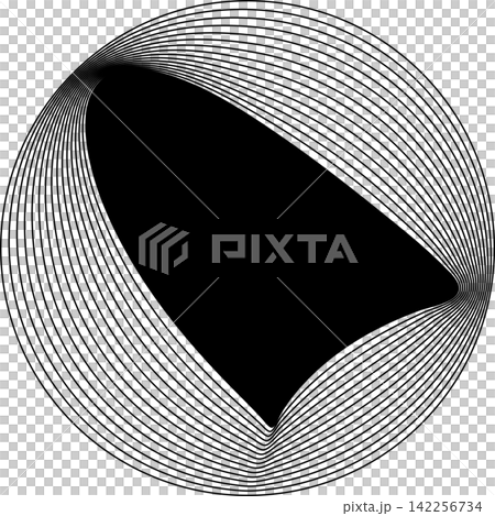 Circle frame emblem blend line for badges, banner, tag, logo 142256734