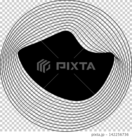 Circle frame emblem blend line for badges, banner, tag, logo 142256736