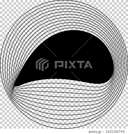 Circle frame emblem blend line for badges, banner, tag, logo 142256745