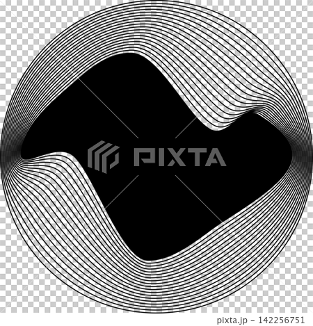 Circle frame emblem blend line for badges, banner, tag, logo 142256751
