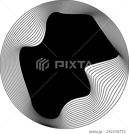 Circle frame emblem blend line for badges, banner, tag, logo 142256772