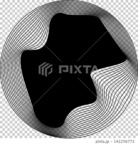 Circle frame emblem blend line for badges, banner, tag, logo 142256772