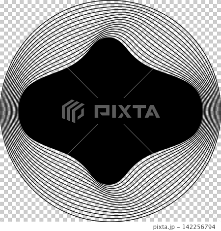 Circle frame emblem blend line for badges, banner, tag, logo 142256794