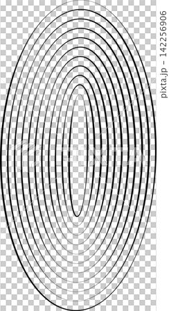 Oval icons with lines. Geometric shape Oval icons with lines. Geometric shape 142256906
