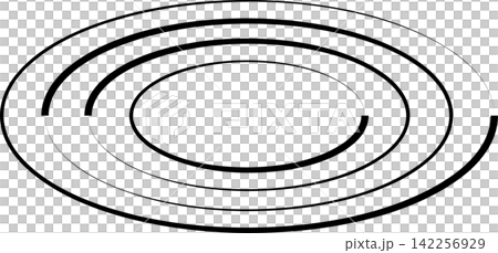 Oval icons with lines. Geometric shape Oval icons with lines. Geometric shape 142256929