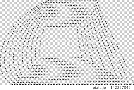 Square dashed line with blending. Futuristic technology element Square dashed line with blending. Futuristic technology element 142257043