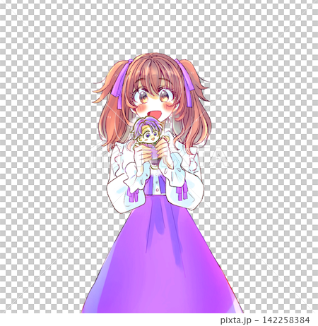 My favorite plushie: A happy-looking woman in a Lolita dress, purple. My favorite plushie: A happy-looking woman in a Lolita dress, purple. 142258384