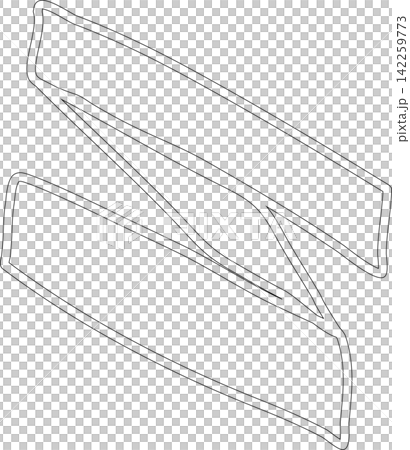 Hand drawn ribbon Hand drawn ribbon 142259773