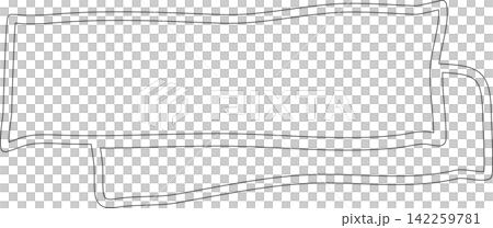 Hand drawn ribbon Hand drawn ribbon 142259781