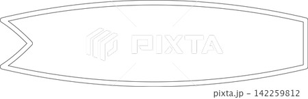 Hand drawn ribbon Hand drawn ribbon 142259812