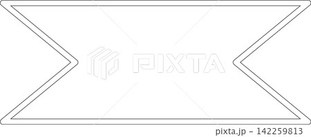 Hand drawn ribbon Hand drawn ribbon 142259813