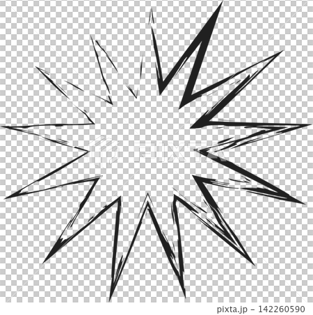 Brush star shape. Geometric design Brush star shape. Geometric design 142260590