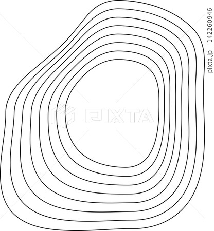 Abstract liquid geometric shapes. Graphic elements 142260946