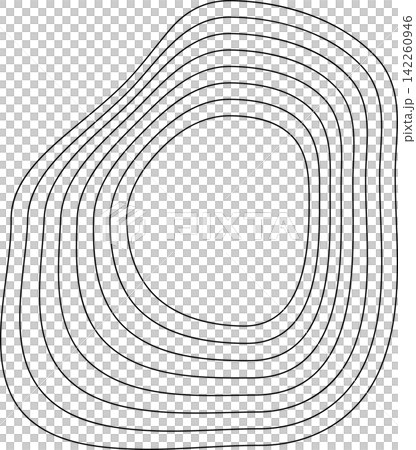 Abstract liquid geometric shapes. Graphic elements 142260946