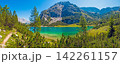 Wide panorama of Seebensee in the Mieming range Tyrol Austria 142261157