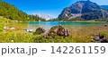 Turquoise Seebensee beneath rugged mountains in Tyrol Austria 142261159