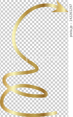 Golden arrow line, spiral, curve Golden arrow line, spiral, curve 142261297