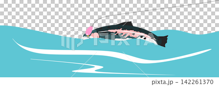 Fishing illustration Fishing illustration 142261370