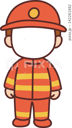 Firefighter Character in Uniform Firefighter Character in Uniform 142261882