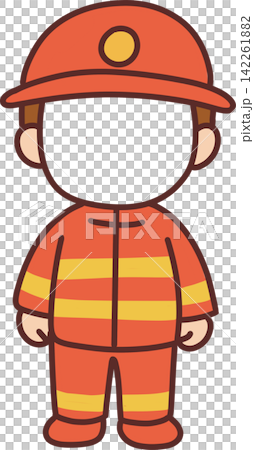 Firefighter Character in Uniform Firefighter Character in Uniform 142261882