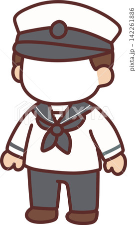 Sailor Character in Marine Uniform Sailor Character in Marine Uniform 142261886