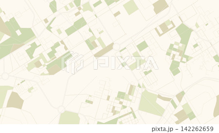 Cartography with Textured Land and Winding Roads for Rural District Overview Cartography with Textured Land and Winding Roads for Rural District Overview 142262659
