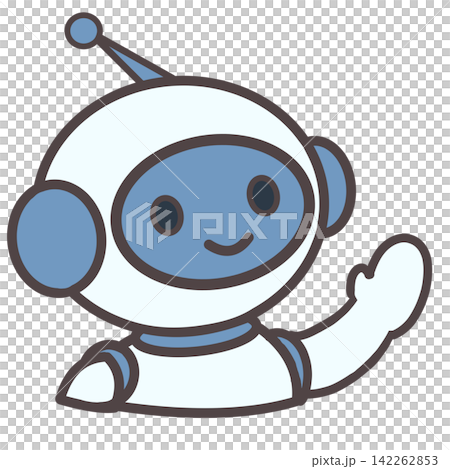 AI robot raising its hand AI robot raising its hand 142262853
