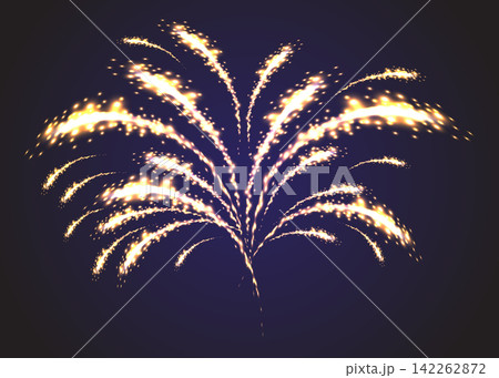 Festive Firework. Vector Isolated Pictograms. Dazzling Light up the sky. Icons on a black Background Festive Firework. Vector Isolated Pictograms. Dazzling Light up the sky. Icons on a black Background 142262872