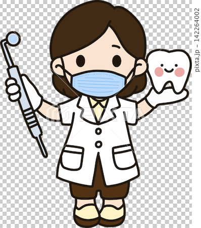 Female Dentist Holding Tooth Female Dentist Holding Tooth 142264002