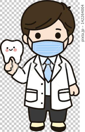 Male Dentist Holding Tooth Male Dentist Holding Tooth 142264004